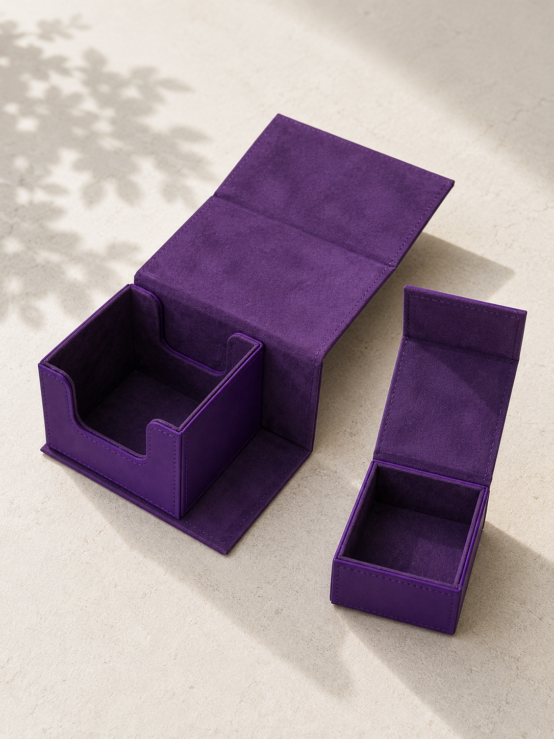 Magnetic Premium PU Leather Deck Box
