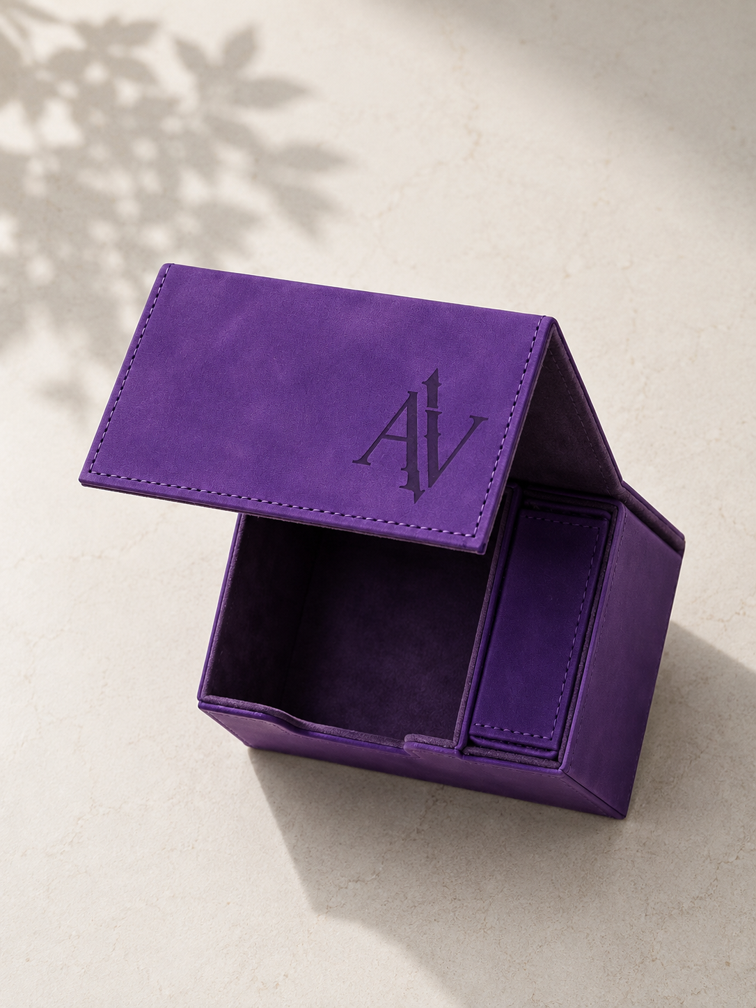 Magnetic Premium PU Leather Deck Box